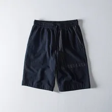 Брендовые однотонные хлопчатобумажные шорты Для мужчин летние шорты мужские бермуды Повседневное доска короткие штаны мужские льняные шорты Harajuku PT-399