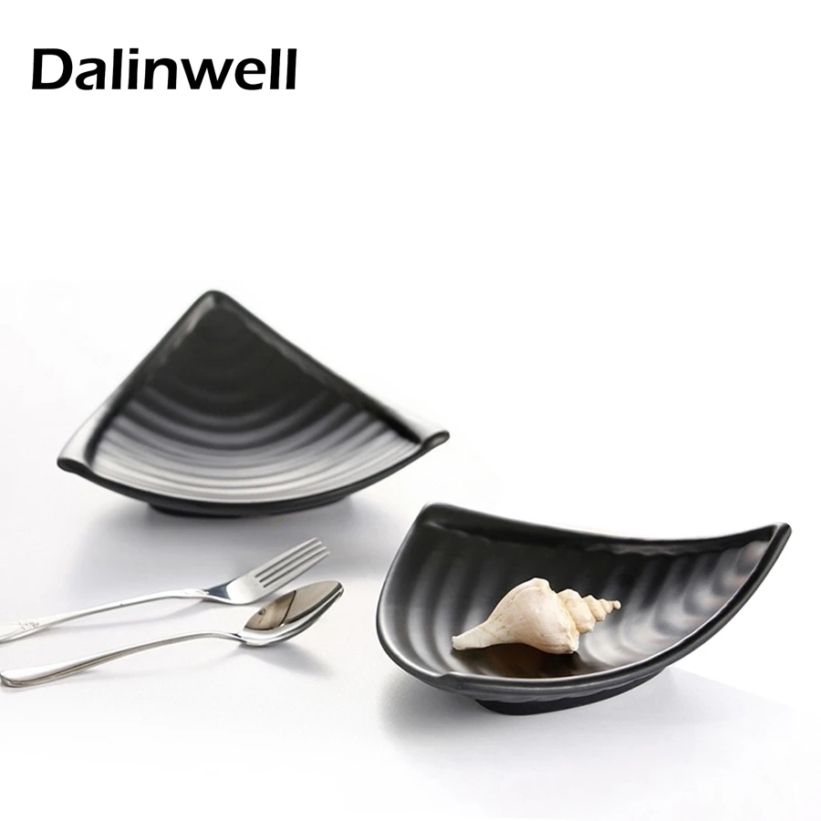 Online Buy Wholesale Designer Dinner Plates From China Designer - High Quality Speical Design Irregular Shape Plastic Dinner Plate Blackseafood Dish Wholesale For Restaurant Suppliers online buy wholesale designer dinner plates from china designer - high quality speical design irregular shape plastic dinner plate blackseafood dish wholesale for restaurant suppliers