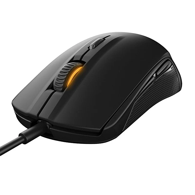 SteelSeries Rival 100, игровая мышь, USB Проводная оптическая мышь 4000 dpi, мышь с призмой, RGB подсветка, бесплатный подарок, коврик для мыши