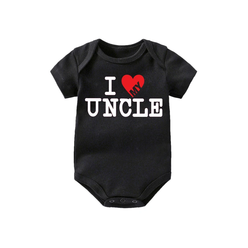 Culbutomind персонализированные детские боди I love my Uncle с короткими рукавами для