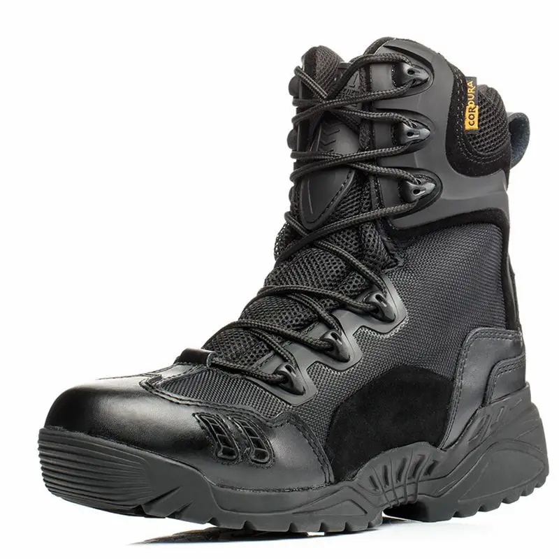 black commando boots