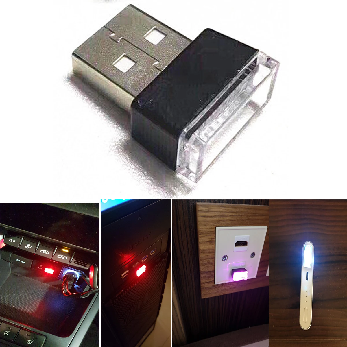 

Car usb atmosphere light led Plug and Play Decor Lamp Emergency Lighting PC Auto Products Mini LED Car Light Auto Interior