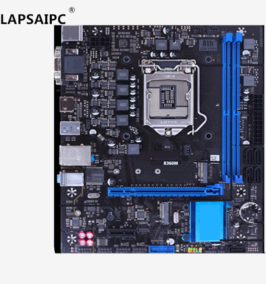  Lapsaipc B360 SY-B360M desktop PC mainboard gaming motherboard support i3 8100 i5 8400 i7 8700 DDR4