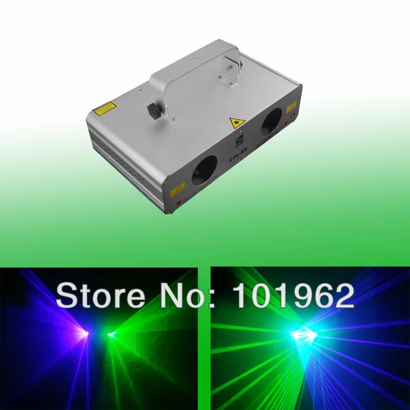 cheaper beautiful double 140mW green+violet laser stage effect laser lights party disco laser show system