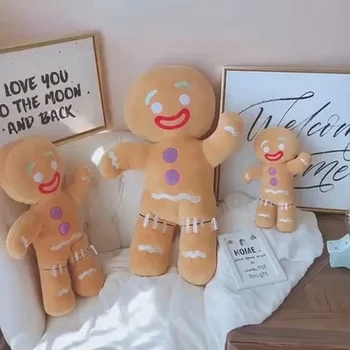 

Large Size30/ 50/60CM Shrek Gingerbread Man Bigheadz Stuffed Plush Toys Soft Cushion Pillow Dolls Kids Gift