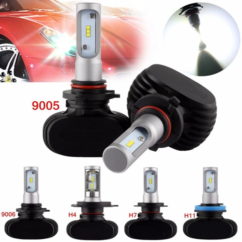 

H4 H7 H11 9005 9006 LED Headlight 50W 8000LM All In One Car LED Headlights Bulb Head Lamp Fog Light White