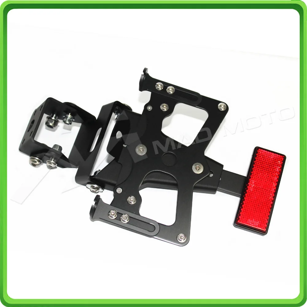 For Kawasaki Ninja ZX6R ZX 6R ZX-6R 2009 2010 2011 2012 Motorcycle Adjustable Fender Plate Bracket License Plate Holder (3)