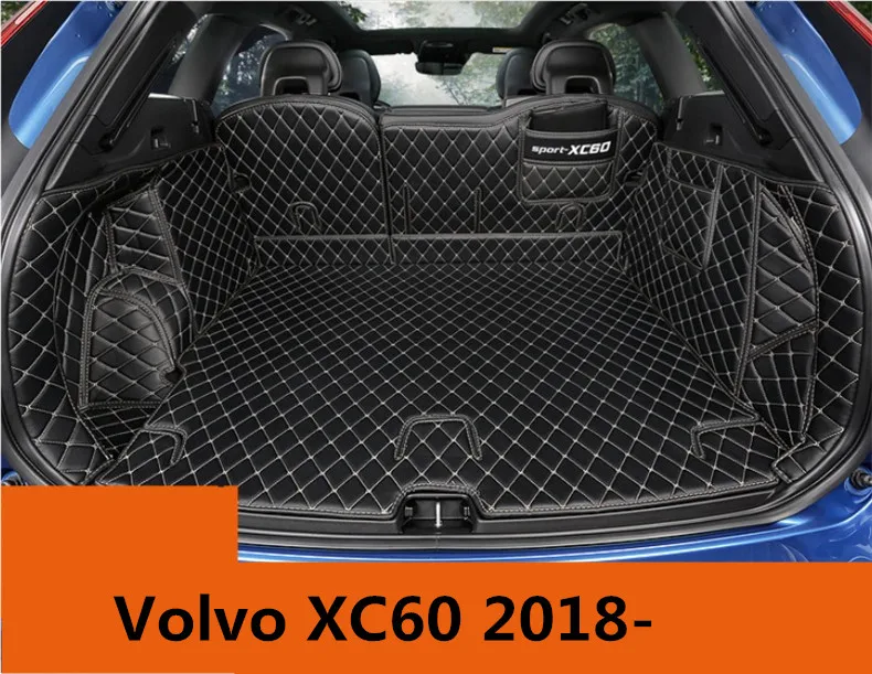 Подкладка для багажника Volvo XC60 2018 2019 коврик защиты пола ног Кожаная Вышивка| |