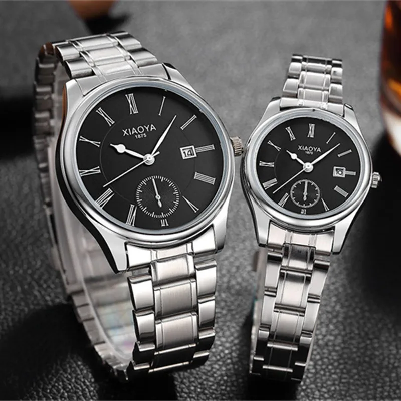 

2016 New XIAOYA Men Business Gold Watch Stainless Steel Wrist Watches Luxury Brand with Luminous Calendar men's watch