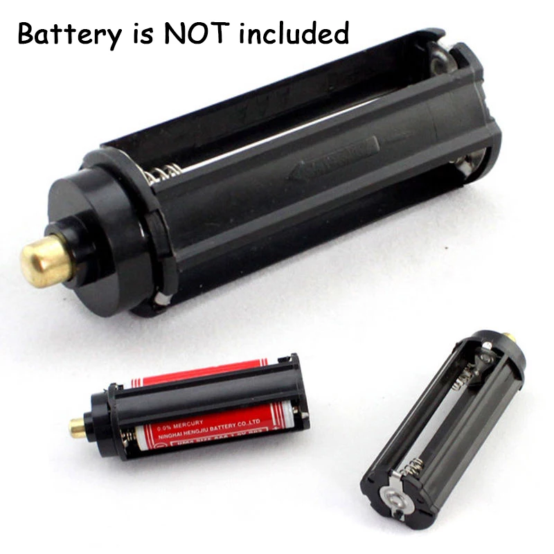 Portable 3Pcs/5Pcs Plastic AAA Battery Holder Box Case Cylinder Type For 18650 Flashlight For Bicycle Light Bicycle Accessories