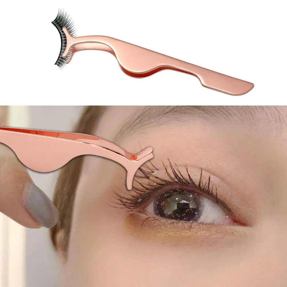 False Eyelash Tweezers Fake Eye Lash Applicator Eyelash Extension