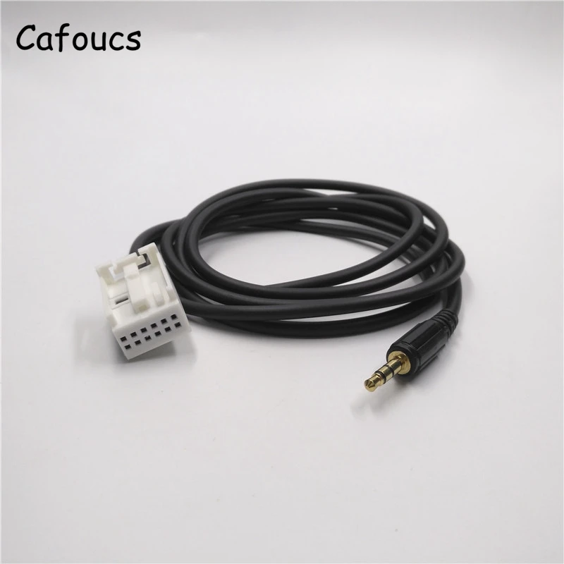 

Cafoucs For Peugeot 207 307 308 607 Car RD4 Radio Aux Line in Cable MP3 Changer Audio Interface Adapter for Citroen C3 C4 C5 AUX