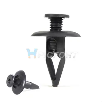 

CITALL NA01-56145 # 63844-01A00 # MNA01-56-145 - 10Pcs Nylon Fastener Rivet Push-Type Retainer Clips For Mazda Ford Nissan Kia