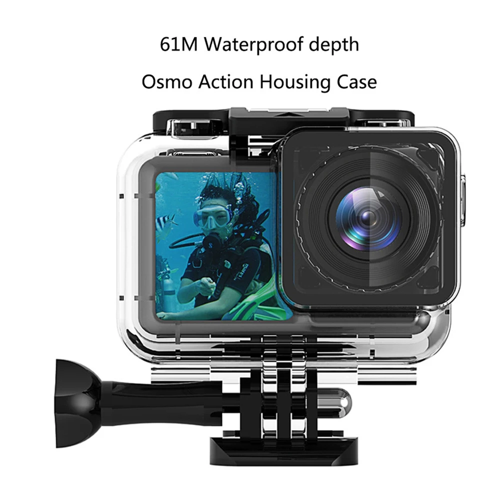 61m Waterproof Case For Dji Osmo Action Camera Diving Waterproof