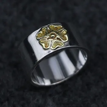 

Japan Takahashi Kagura Goro Cherry Handmade S925 Sterling Silver Ring Mature And Elegant Thai Silver Male Accessories Retro Ring