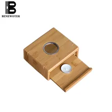 Японский стиль теплый чайный набор для подогрева Natura бамбуковая полка стеклянный чайник держатель подсвечник Отопление кофейное молоко база Чайные Аксессуары для печей