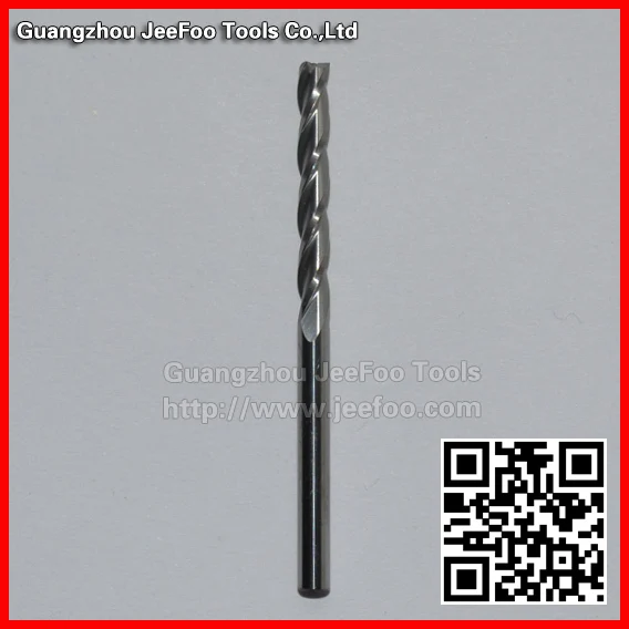 

3.175*25 Three Flutes Spiral Engraving Cutters, Carbide Tool Bits for Carving Wood CNC Router Bits