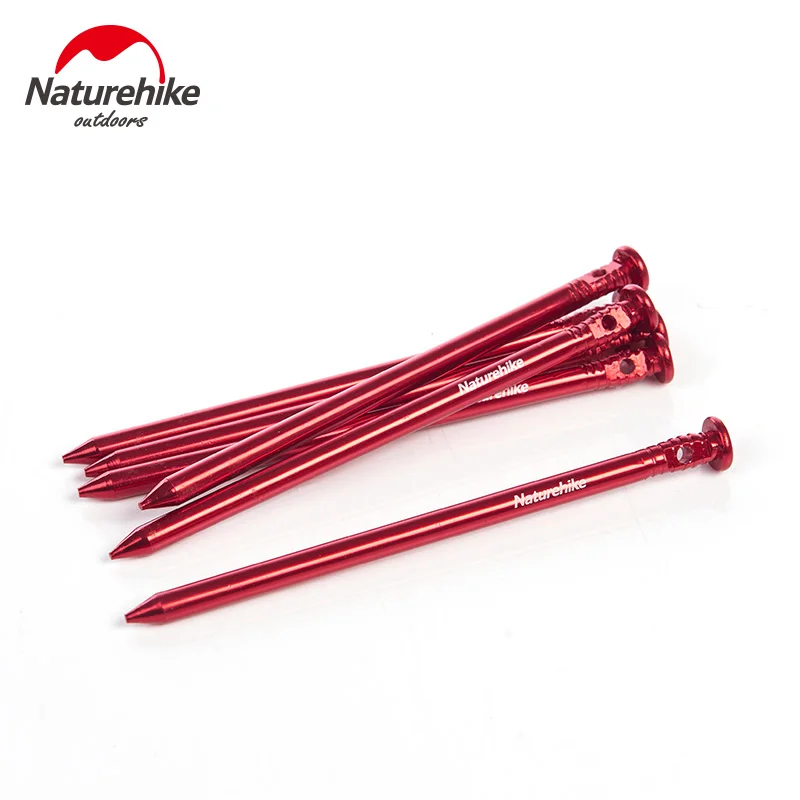 NatureHike Tent Pegs 6pcs/Lot Outdoor Beach Cylindrical flat head 7001