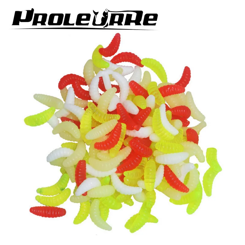 50 Pz/Lotto 2Cm Maggot Grub Richiamo Morbido Proteine Esca Morbida Verme Esche Da Pesca Maggots Grubs Esche Attrezzatura Da Pesca In Vendita