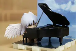 Японского аниме Рисунок милый ангел Beats! Татибана Kanade с Пианино модель 6.5 см ПВХ AngelBeats фигурку модель игрушки