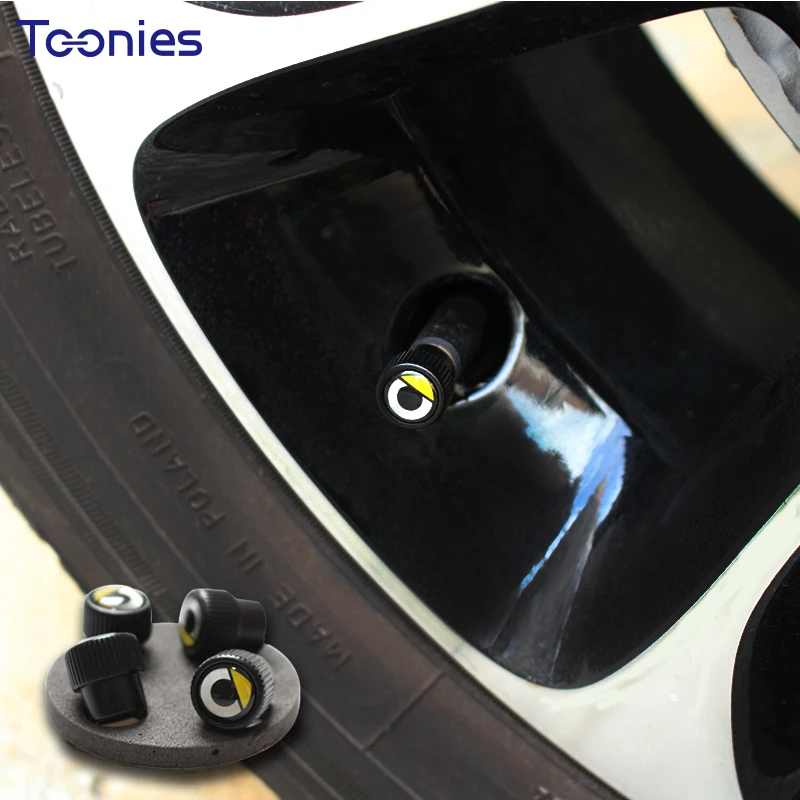 

4 PCS Car Tire Valve Caps Smart 453 Fortwo Forfour AutoTyre Wheel Ventile Air Stems Cover Airtight Rims Accessories Car Styling