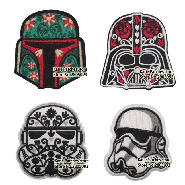 floral star wars fabric