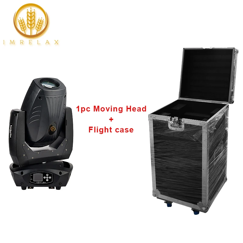 

IMRELAX 2019 New 200W Beam Spot Wash 3in1 LED Moving Head Light Plus ZOOM Function 18 Channels With Flight Case Package