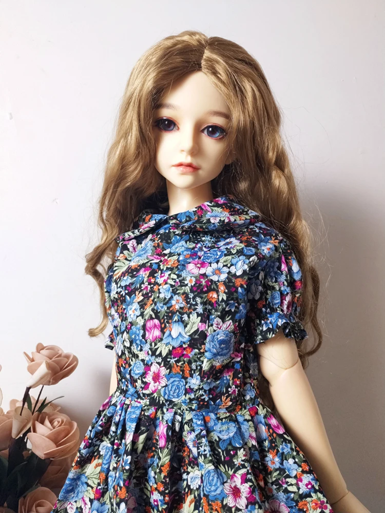 T02-X548-1 Одежда для кукол Blyth 1/3 1/4 bjd 1/6 аксессуары для кукол хлопковое классическое платье с цветочным рисунком 1 шт