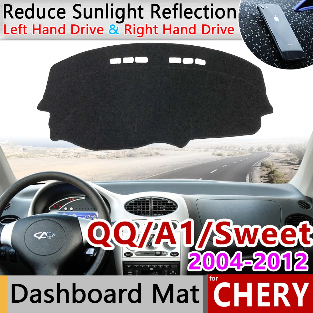 Для Chery QQ A1 QQ3 QQ6 сладкий IQ MVM110 A1 Kimo Противоскользящий коврик на приборную панель солнцезащитный коврик аксессуары с покрытием 2008 2010