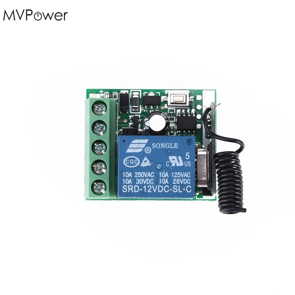 

MVpower DC12V 10A 315MHz Wireless RF Remote Control Switch Transmitter Receiver Set