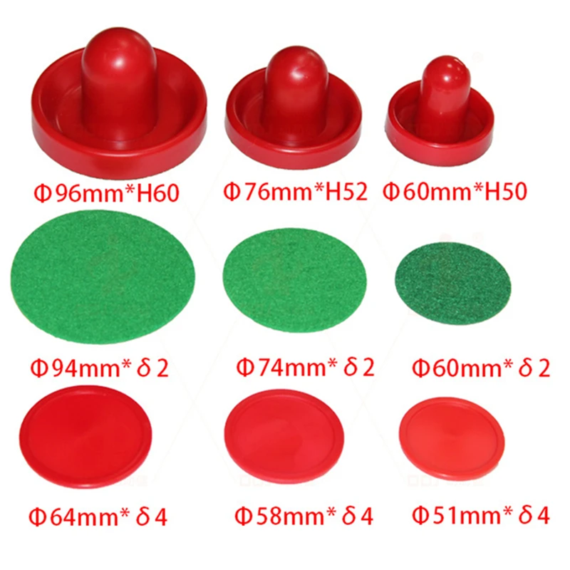 Новое поступление 4 шт. стол для хоккея с 4 шт. шайба Войлок молоток толкача сцепление красные развлекательные аксессуары