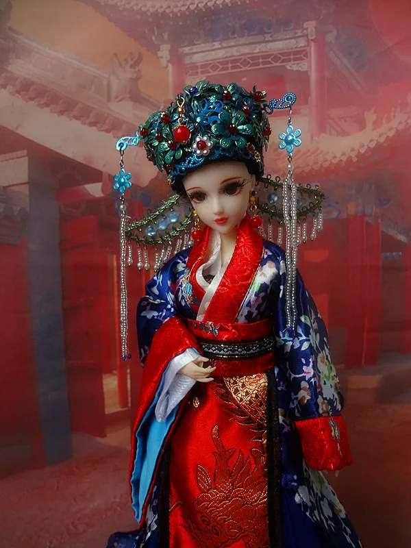 1" ручная работа коллекционные китайские куклы Винтаж династия Мин принцесса кукла традиционные этнические куклы-игрушки для девочек Подарки