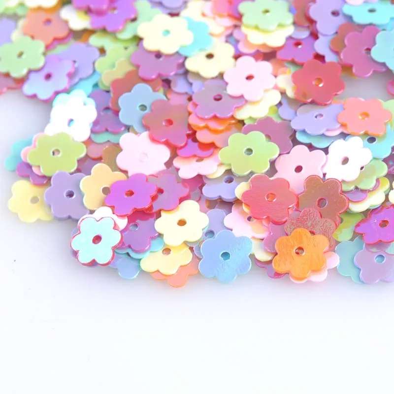 10g Φ shape оптовая продажа 4 мм AB разноцветные цветы Loose DIY cp1420| |