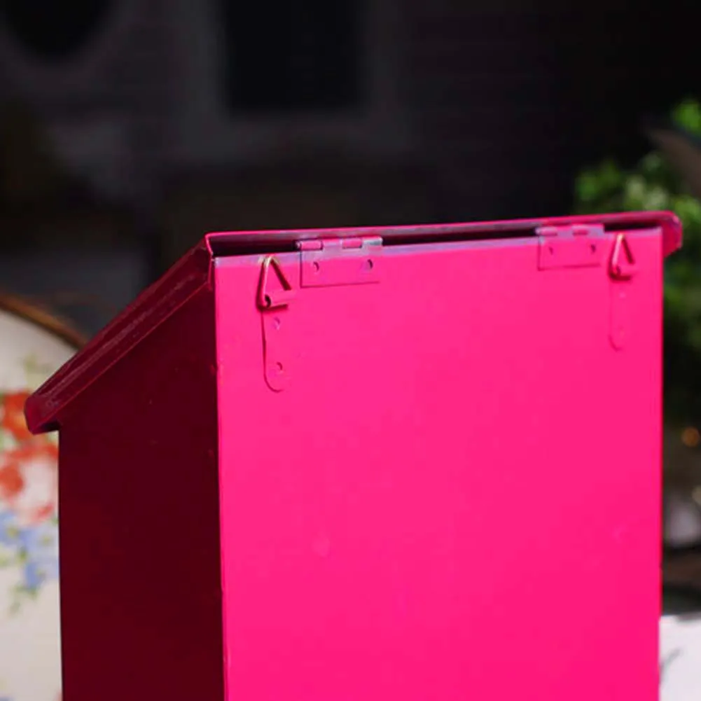 Водостойкий пасторальный настенный металлический Железный почтовый ящик садовое украшение буквенный почтовый ящик садовый орнамент