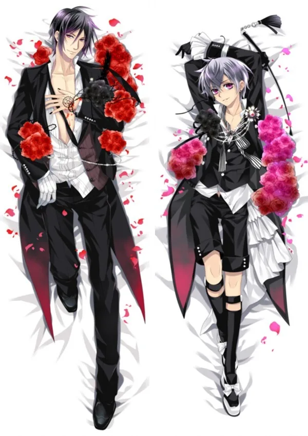 Японский аниме Otaku Черный Дворецкий SEBASTIAN &amp CIEL наволочка для подушки Чехол