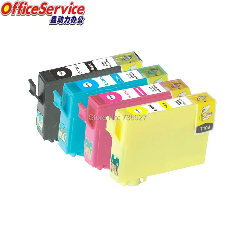 4PK T1261 T1262 T1263 T1264 Compatible Ink Cartridge for Epson WF 3520