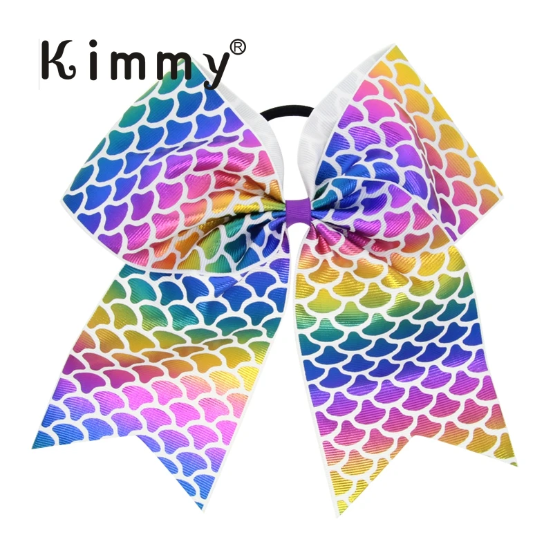 

7" Hair Bow For Girls Handmade Ribbon Bows with Elastic Bands For Children Hair Holder Hair Accessories