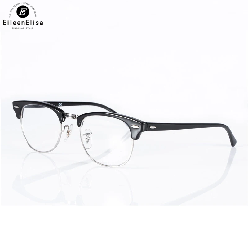 

EE Acetate Women Eyeglasses Frame Prescription Designer Brand Clear Optical Myopia Eyewear Frame Half Frame Glasses