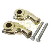 Мотоциклы Старая школа твердая латунь " или 7/8" бар крепление зажим для Harley Chopper Кафе Racer 2-5/" руль стояк