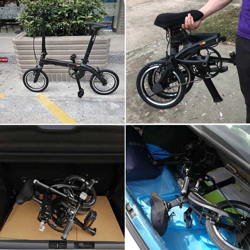 Sale Folding Bike Carbon fiber Folding Bicycle 14/ 12 inch folding bike bicycle 6.7kg light weight Carbon Fiber Foldable city Bike 1