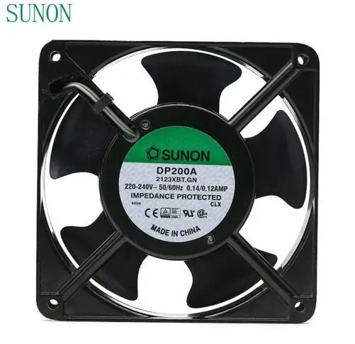 

DP200A P/N 2123XBT.GN 0.14A 12038 220V Axial fan 120*120*38mm industrial case cabinet SUNON cooling fan