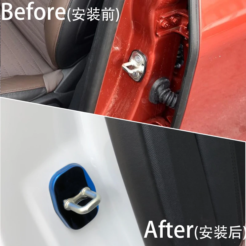 Для Peugeot 2008 3008 4008 5008 автомобильный Стайлинг нержавеющая сталь дверной замок