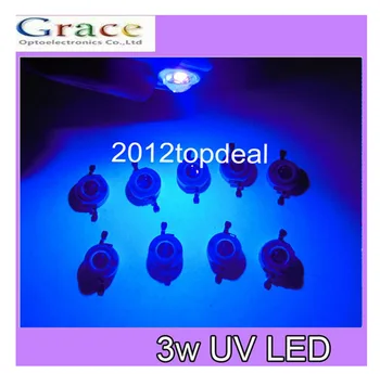 

10pcs 3W High Power LED UV Light Chip 395-400nm Ultra Violet not pcb for DIY