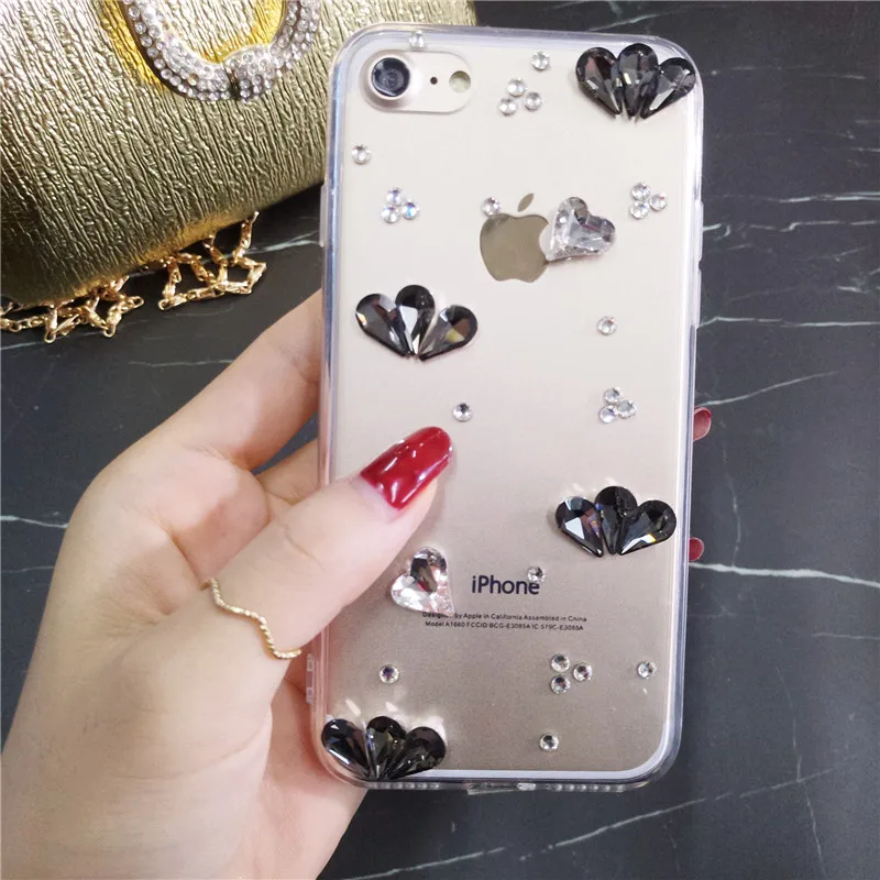Роскошный блестящий чехол LaMaDiaa со стразами и бриллиантами для Xiaomi Redmi 7 6A 5 Plus Note 6