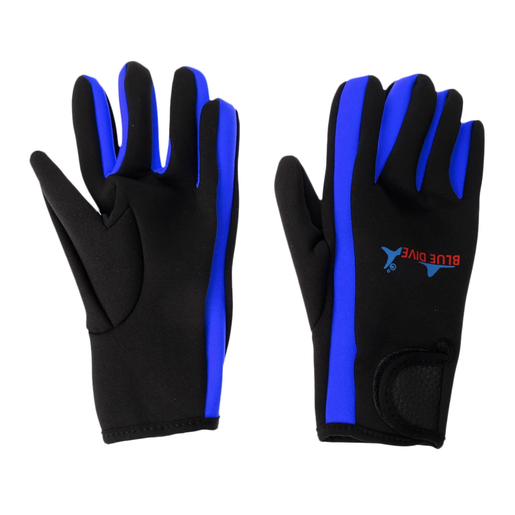 1 Pair 1.5mm Neoprene Five Finger Wetsuits Diving Glove  Anti-scratch Anti-slip Comfortable Durable Winter Swimming Gloves