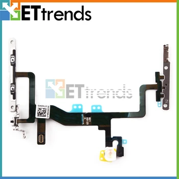 

20PCS/LOT Original New for iPhone 6S Power Mute Volume Button Switch Flex Cable with Metal Bracket Free Shipping DHL