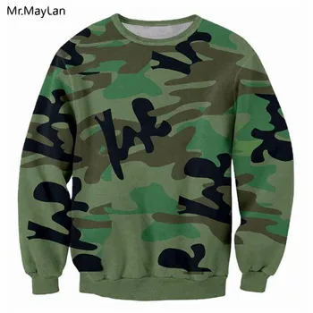 

Casual Camouflage Print 3D Streetwear Sweatshirts Men/Women Autumn Crewneck Hoodies Pullovers Tracksuits Boys Loose Jackets 5XL