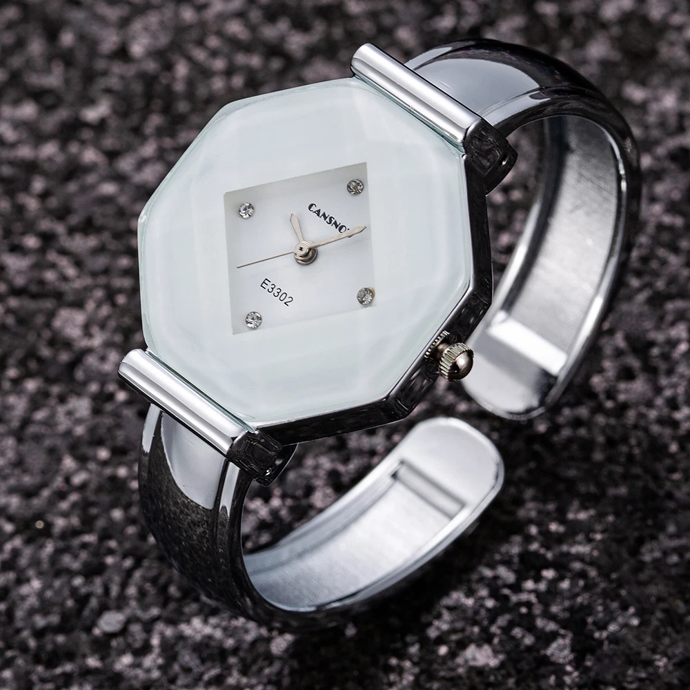 

Luxury Silver White Stainless Steel Women's Bracelet Bangle Watches 2019 New Stylish Lady Dress Clock Hot Bayan Kol Saati