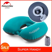 Супер легкая в переноске надувная подушка Naturehike для путешествий на шею и шейки шеи с воздушной подушкой с портативной сумкой для хранения