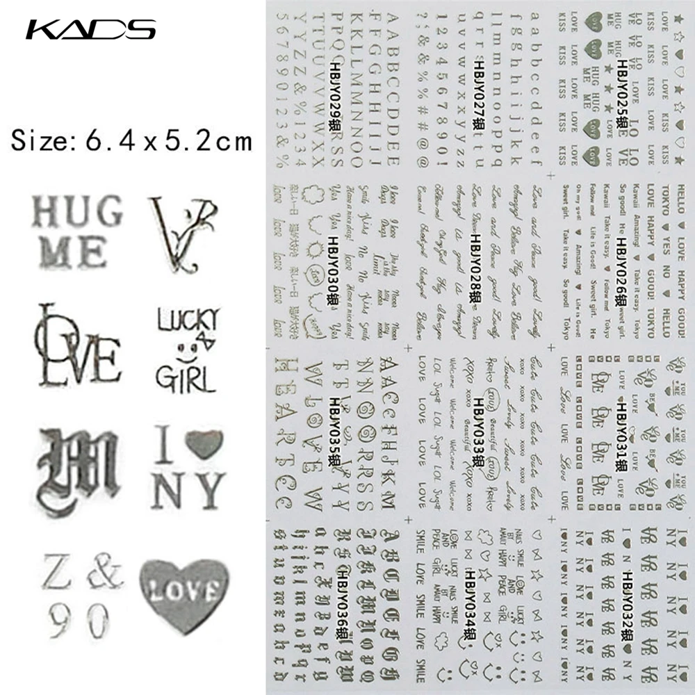 KADS 12 hojas 3D pegatina de uƱas serie de diseƱos de letras pegatinas de Arte de uƱas calcomanĆas de agua para Pegatinas de uƱas arte secreto KADS 12 hojas 3D pegatina de uƱas serie de diseƱos de letras pegatinas de Arte de uƱas calcomanĆas de agua para Pegatinas de uƱas arte secreto